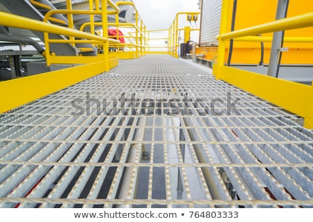 Stock photo: Metal Bridge Grating