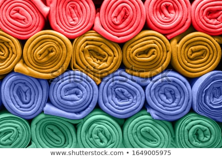 Stock photo: Stacked And Folded Picnic Blankets