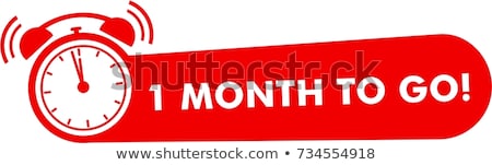 Сток-фото: 1 Month Offer Red Vector Icon Design