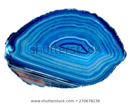 Stock fotó: Blue Agate Isolated