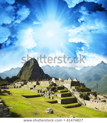 Stockfoto: Hidden City Machu Picchu In Peru