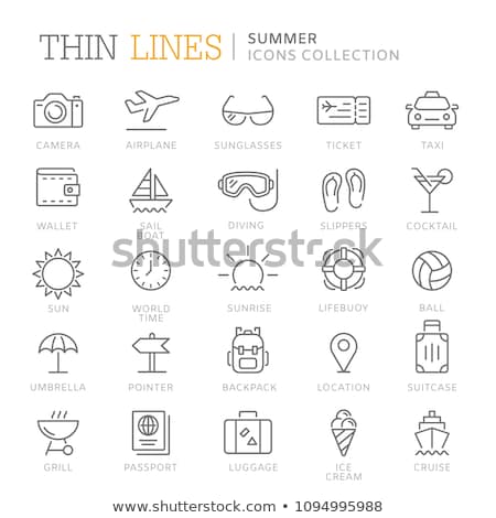 [[stock_photo]]: Beach Slipper Line Icon