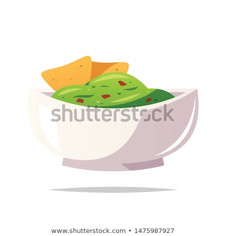 Сток-фото: Guacamole With Tortilla Chips