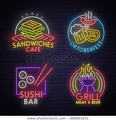 Foto d'archivio: Chinese Food Neon Sign