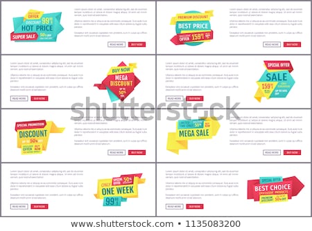 Stock photo: Mega Discount Exclusive Product Sale Banners Set