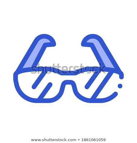 Foto stock: Sport Spectacles Alpinism Equipment Vector Icon