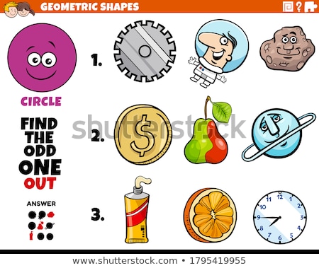 ストックフォト: Circle Shape Educational Task For Kids