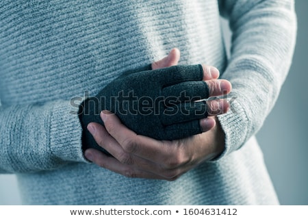 Stok fotoğraf: Man Wearing A Compression Glove