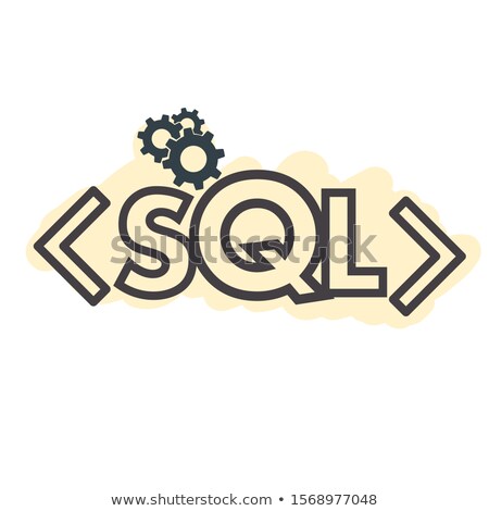 Stock photo: Text Sql Structured Query Language Sigh Stroke Symbol