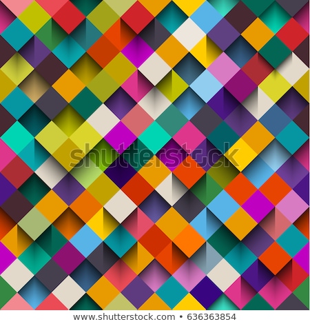 ストックフォト: Green Rectangles 3d Pattern Background