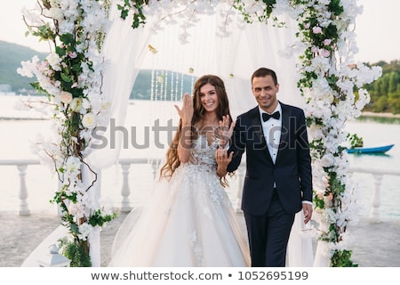 Stok fotoğraf: Bride And Groom On Their Wedding Day