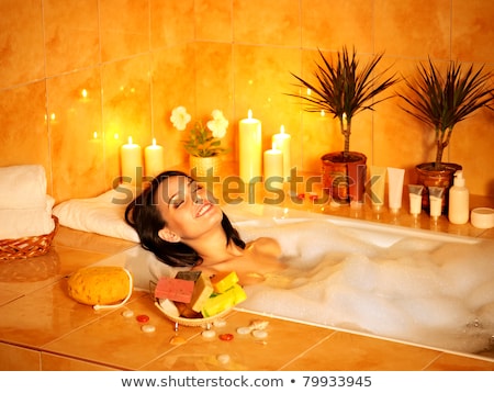 Stock photo: Young Woman Take A Steam Bath