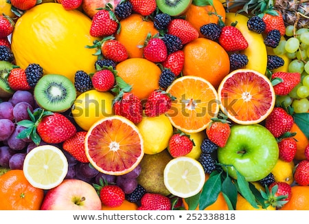 Foto d'archivio: Melon And Berries Fruits