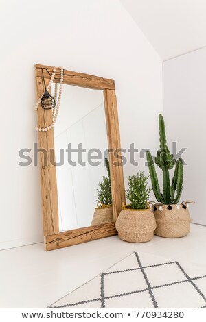 Foto stock: Rustic Mirror