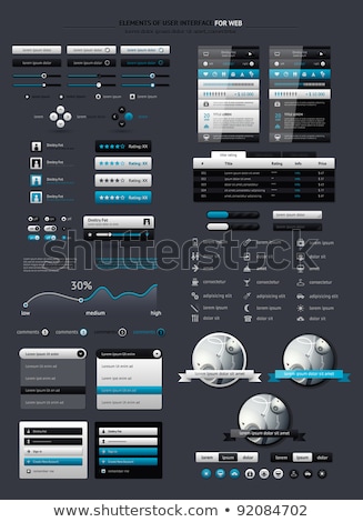 Information Info Web Interface Icon Foto stock © fet