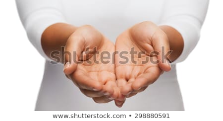 Foto stock: Womans Cupped Hands