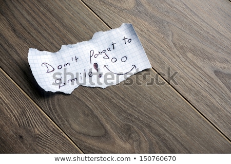 Stock photo: Dont Forget To Smile