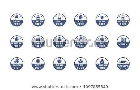 Foto stock: Vector Icons For Allergens Free Products