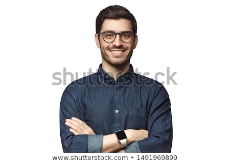 Stock foto: Portrait Of A Man On White Background