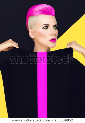 Foto stock: Oto · estilo · Vogue · de · uma · mulher · gótica