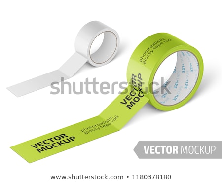 Zdjęcia stock: Duct Tape Adhesive Mockup Template