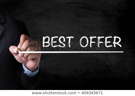 Stok fotoğraf: Best Offers On Yellow Office Folder Toned Image