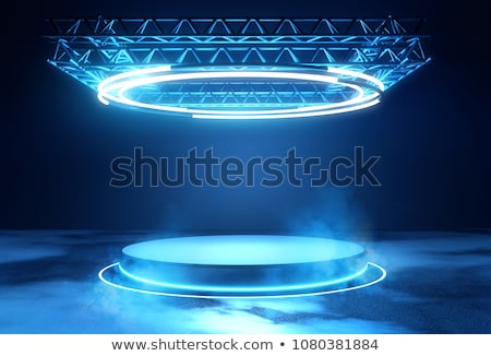 ストックフォト: Neon Lighting And Platform Stage