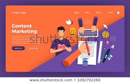 Stock foto: Promotional Mix Concept Landing Page