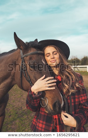 [[stock_photo]]: Beautiful Girl With Horse