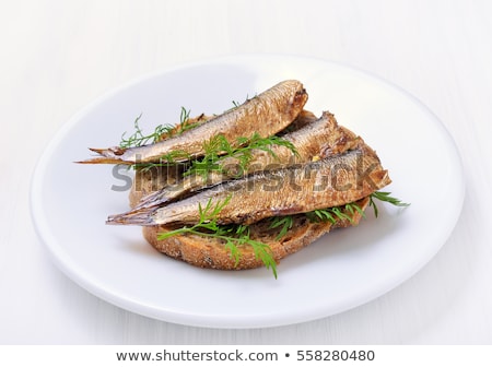 Foto d'archivio: Smoked Sardines Sandwich