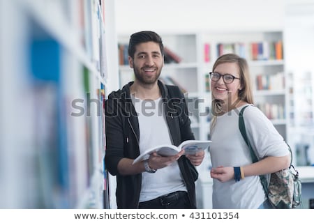 Two Girlfriends Studying And Having Fun Together [[stock_photo]] © dotshock