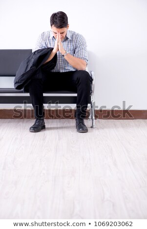 Businessman Waiting Patiently In Lobby Imagine de stoc © Elnur