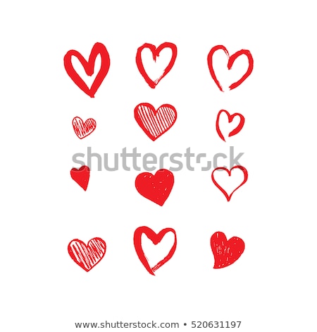 Stockfoto: Love Heart Illustration Isolated