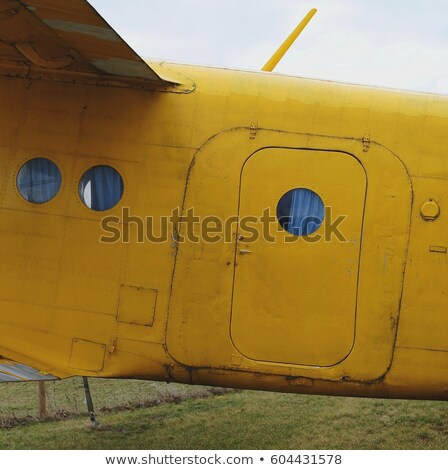 [[stock_photo]]: Particular Of An Old Airplane