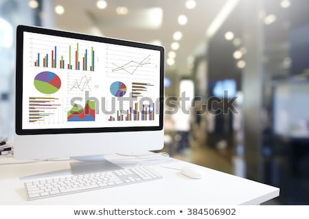 ストックフォト: Growth Chart On Desk