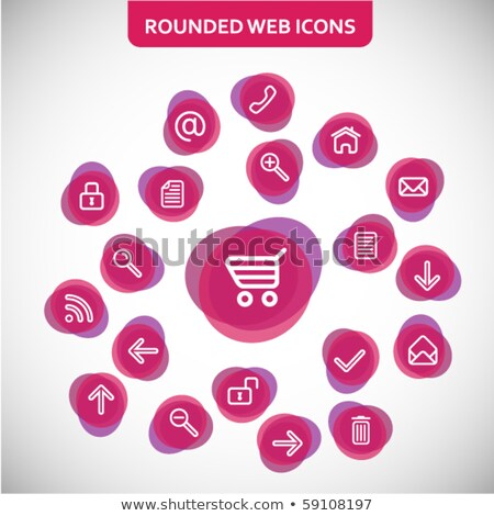 [[stock_photo]]: Secure Transaction Purple Vector Icon Button