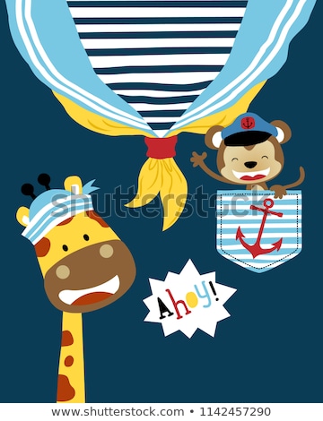 [[stock_photo]]: Funny Sailor With Cap And Shirt