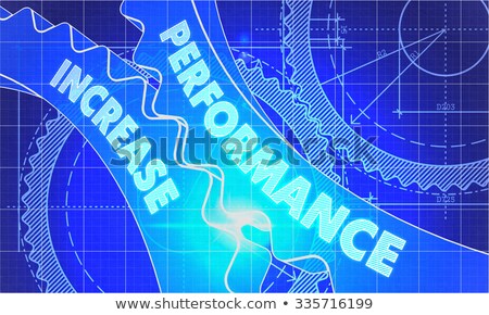 Stockfoto: Performance Increase On The Gears Blueprint Style