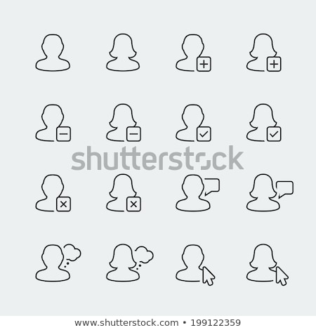 Foto stock: User Profile With Minus Sign Line Icon