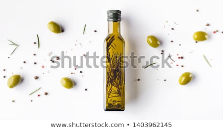 Zdjęcia stock: Extra Virgin Olive Oil And Rosemary