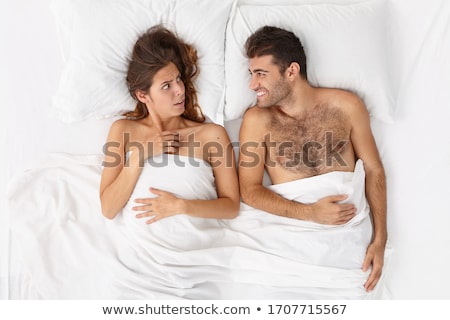 Stockfoto: Man In Everyday Waking Up Pose
