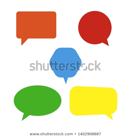 Stockfoto: Speech Bubble Diagram Template