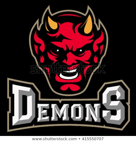 Сток-фото: Devil American Football Sports Mascot
