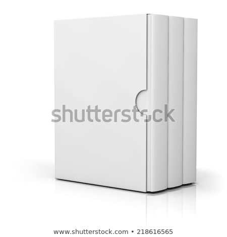 Foto d'archivio: Three Books With Blank Box Cover