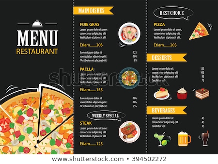 Stok fotoğraf: Menu Card Design