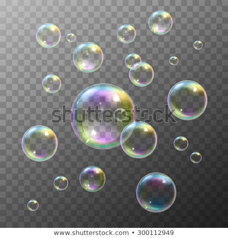 Stockfoto: Transparency Ball With Soap Bubble