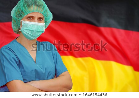 Foto stock: Doctor And Germany Flag