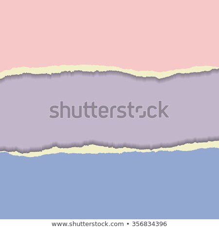 Stok fotoğraf: Rip Paper Rose Quarts And Serenity Colors Vector Illustration