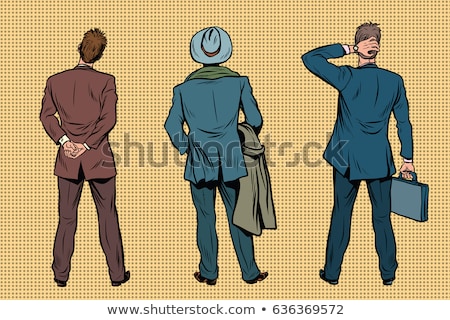 Foto stock: The Audience Background Men Standing Back