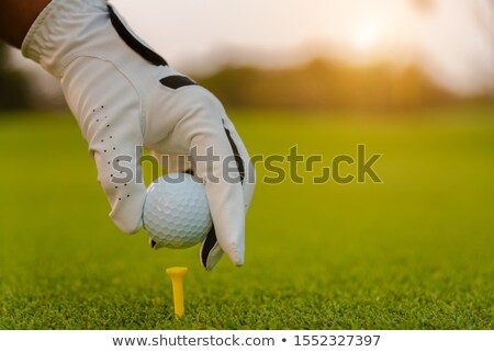 Zdjęcia stock: Woman Hitting Golf Ball